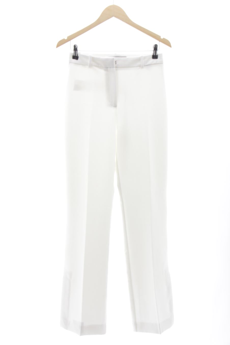 Pantalón de Zara de la talla S, de color blanco