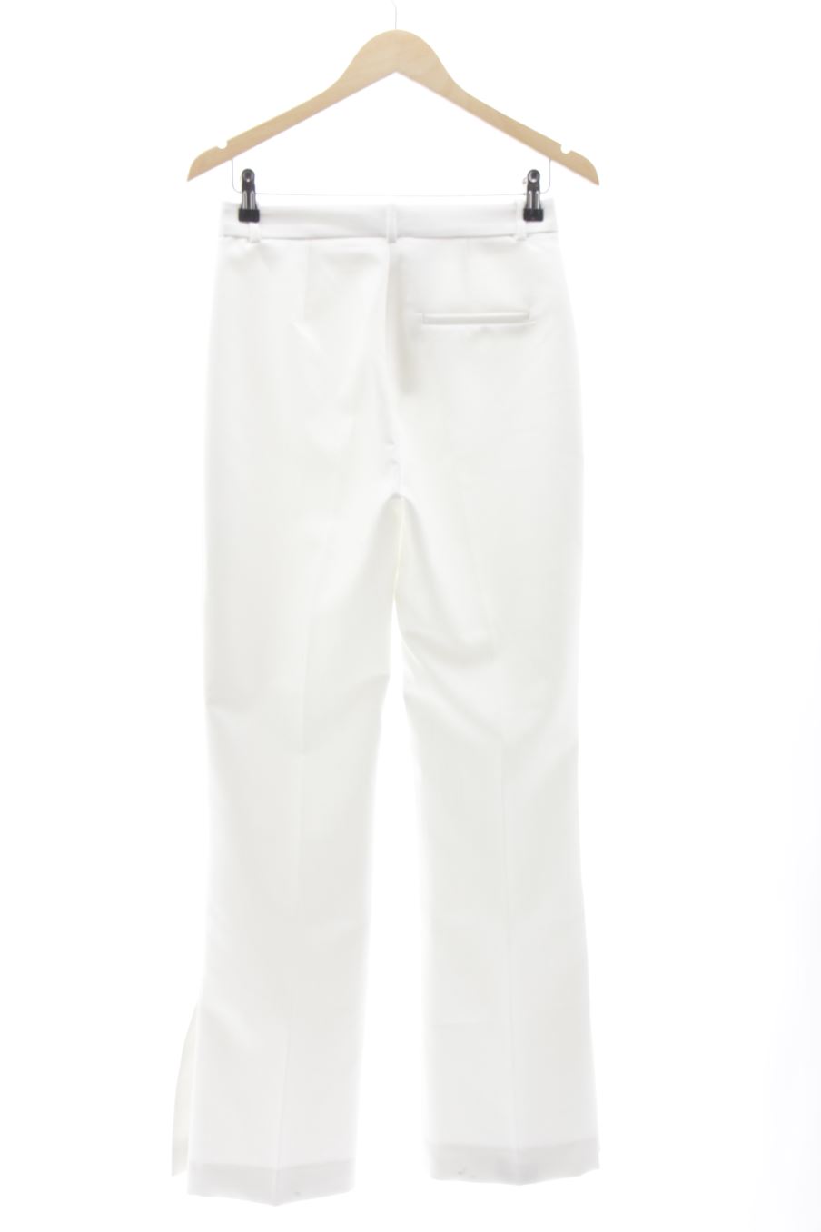 Pantalón de Zara de la talla S, de color blanco