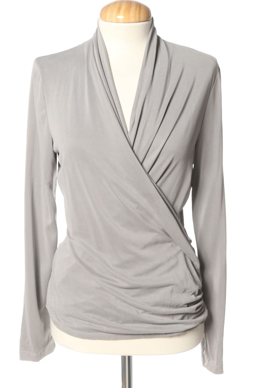 Blusa de manga larga de Naf Naf de la talla M, de color gris