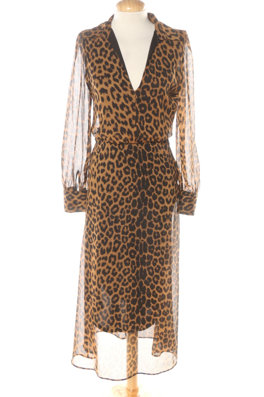 Vestito casual de Zara de la talla XS, de color stampa animalier