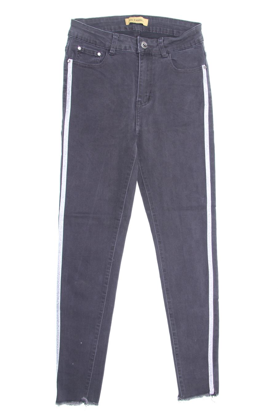 Vaqueros de DS FASHION de la talla 38, de color gris de ropa vaquera