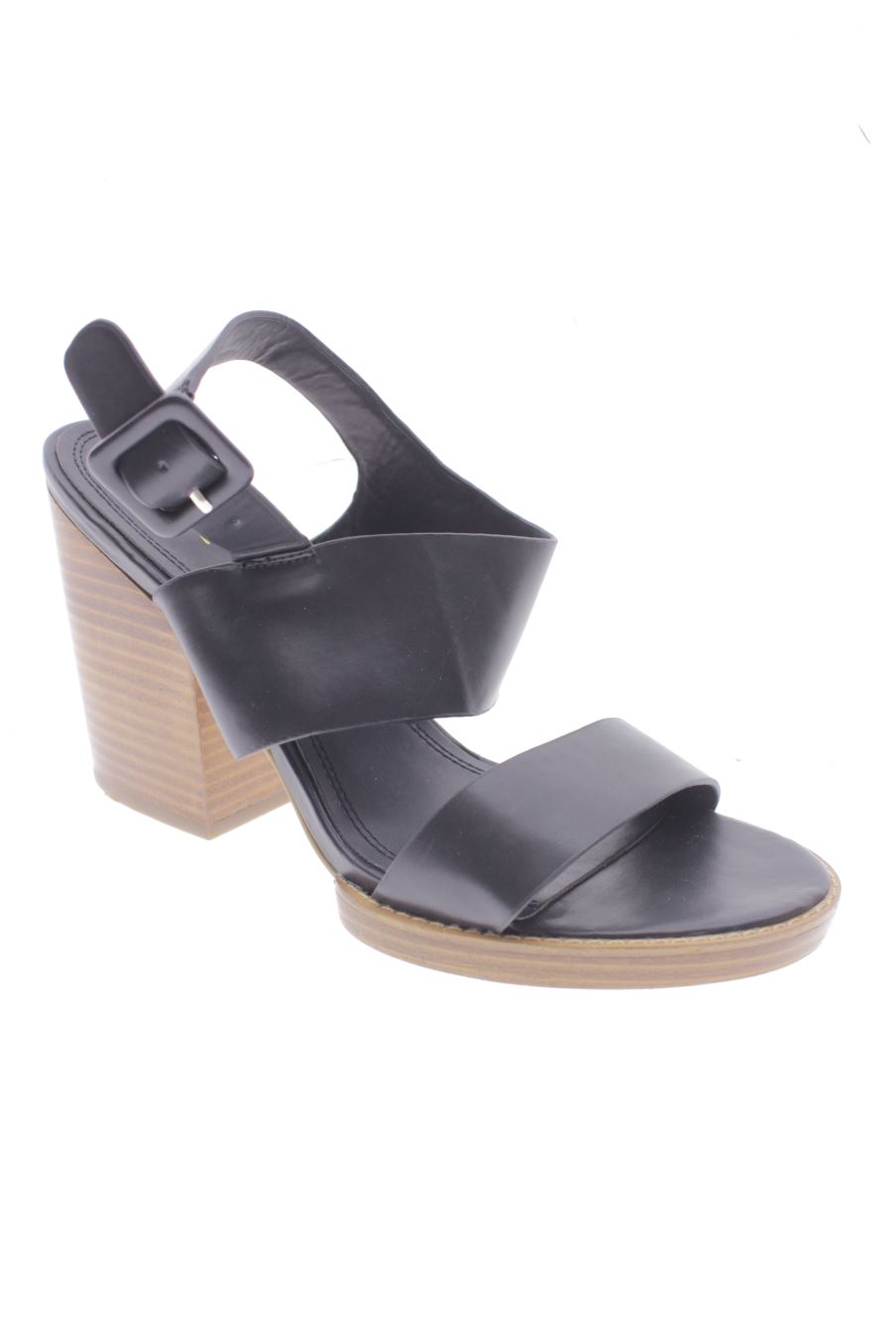 Sandalias tacon de Parfois de la talla 41, de color negro de