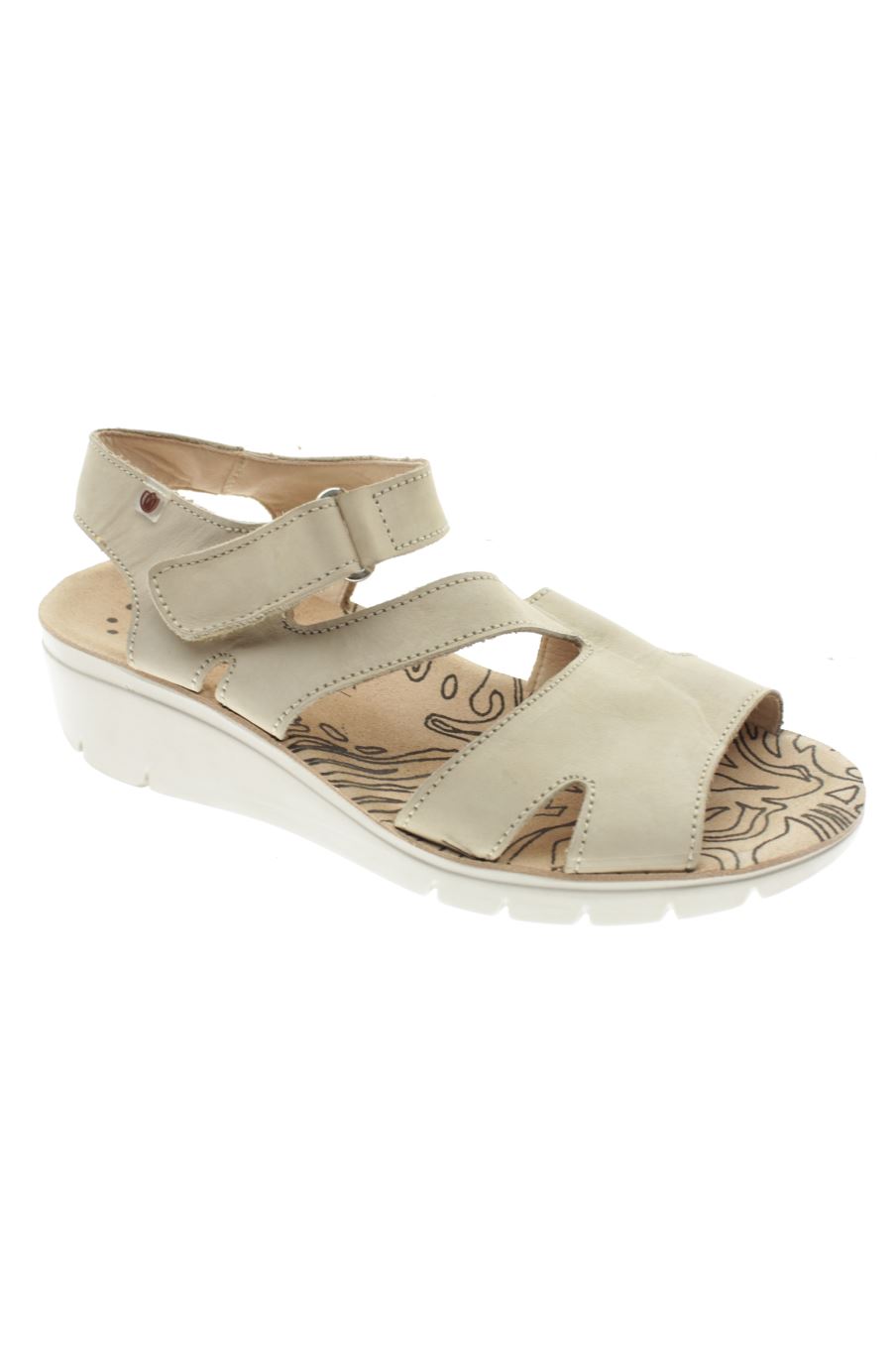 Sandalias planas de Laura Azaña de la talla 38, de color beige de