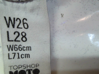 Jeans Topshop de la taille 36, de couleur bleu de denim