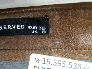 Jupe Reserved de la taille 36, de couleur marron de synthétique