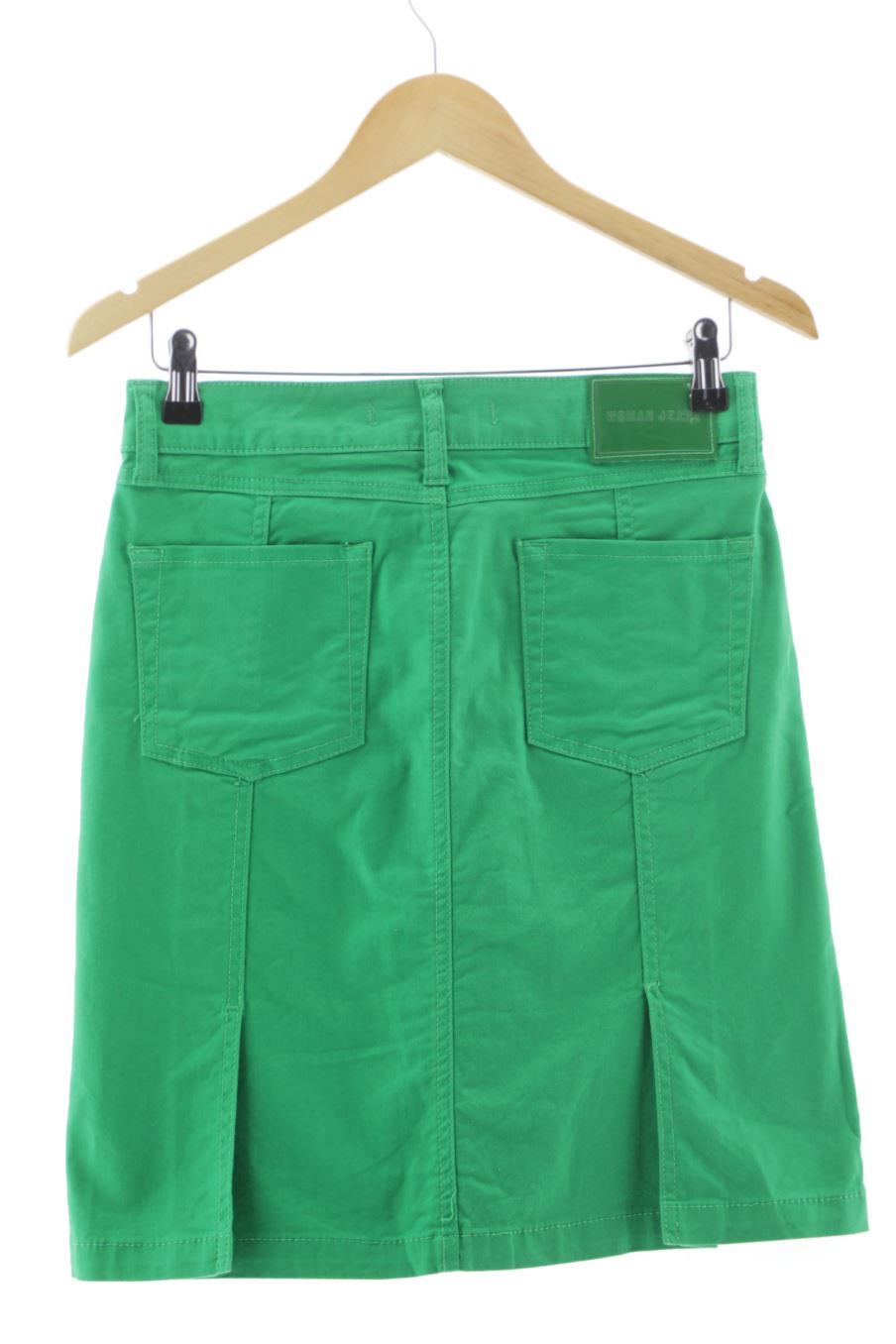 Falda de Zara de la talla 36, de color verde
