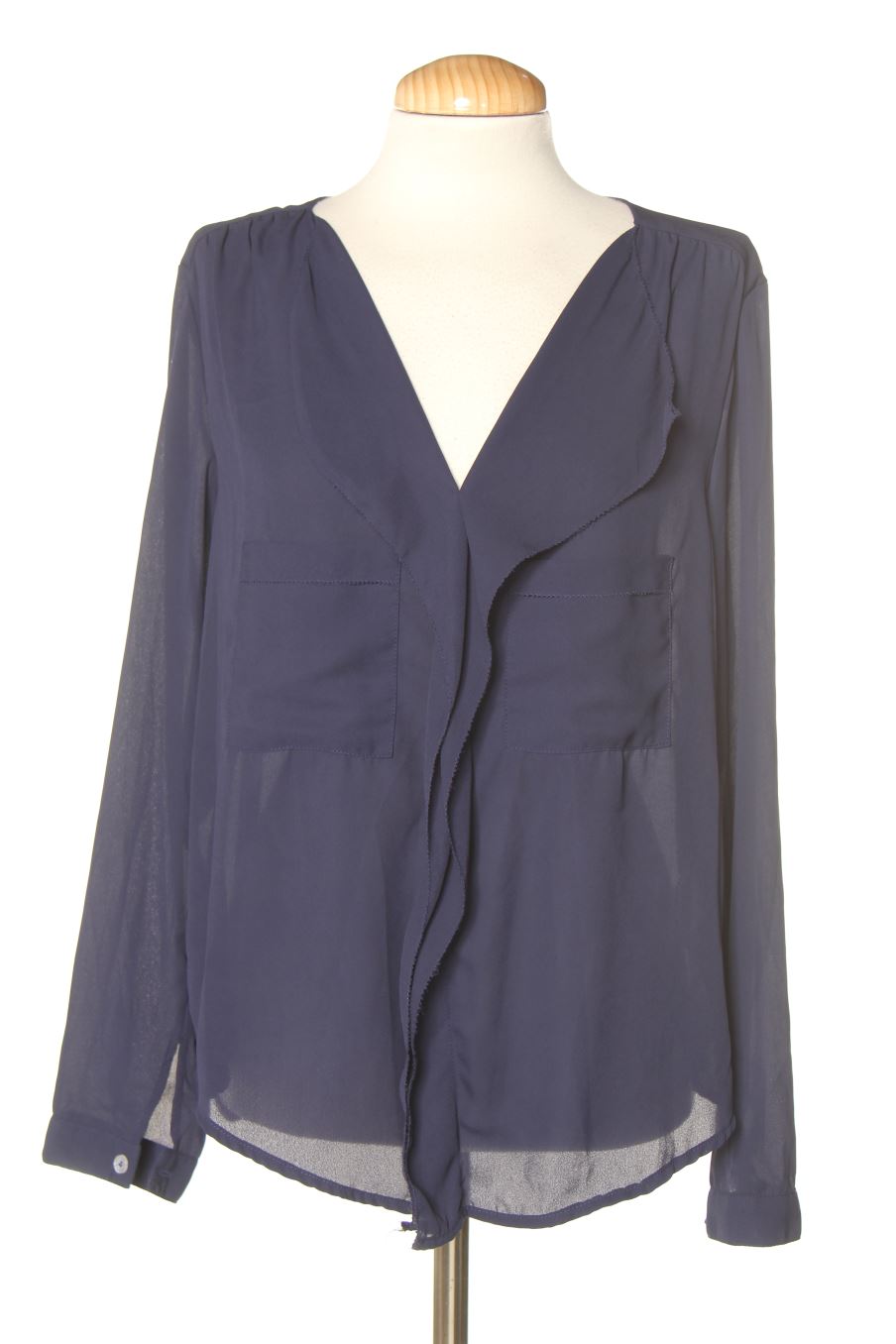Blusa de manga larga de Haoduoyi de la talla XXL de color azul marino