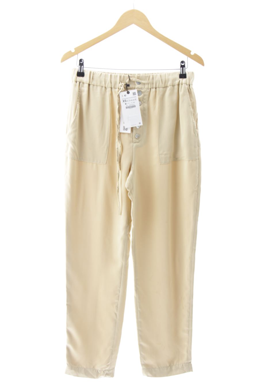 Pantalón Casual de Zara de la talla XS, de color beige