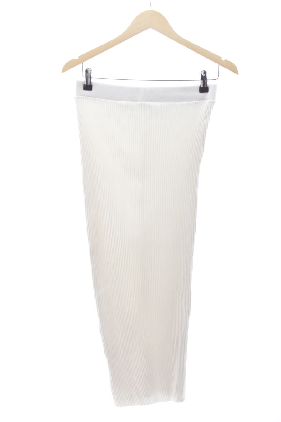 Falda de Zara de la talla L, de color blanco