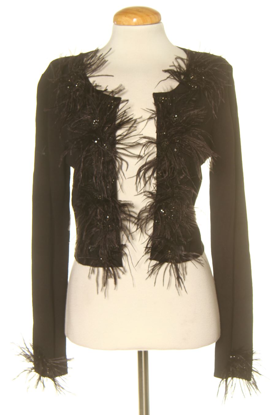 Gilet faust couture de la taille L, de couleur noir