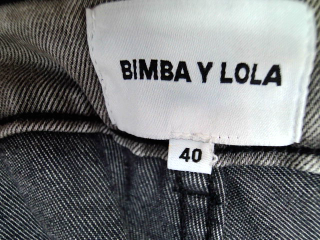 Jeans BIMBA Y LOLA de la taille 40, de couleur gris de denim