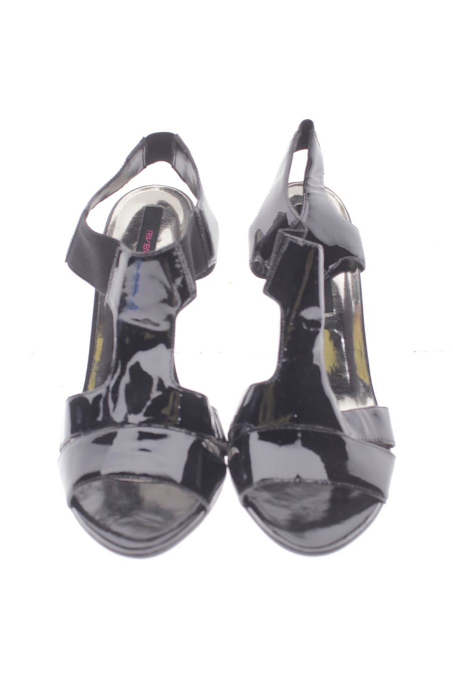 Sandalias tacon de River island de la talla 37, de color negro de