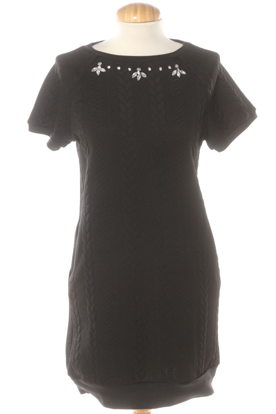 Robe casual Megusto de la taille S, de couleur noir