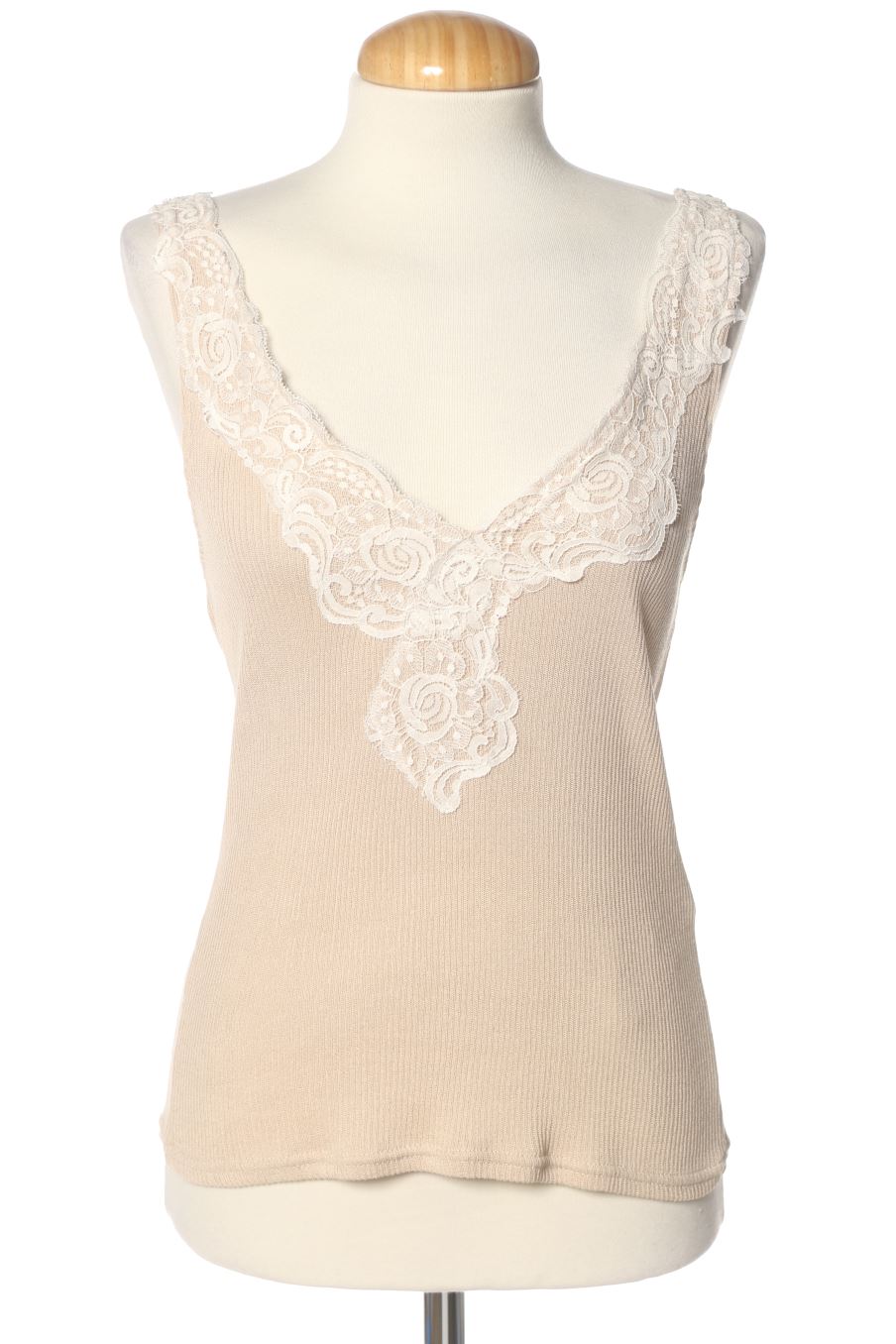 Top Zara de la taille M, de couleur beige