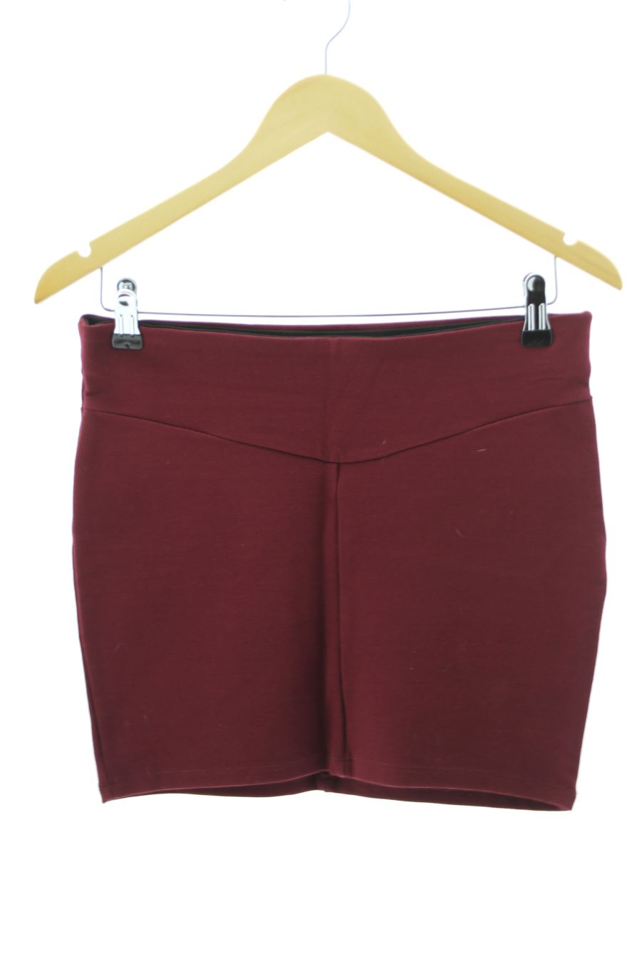 Falda de Stradivarius de la talla M, de color burdeos