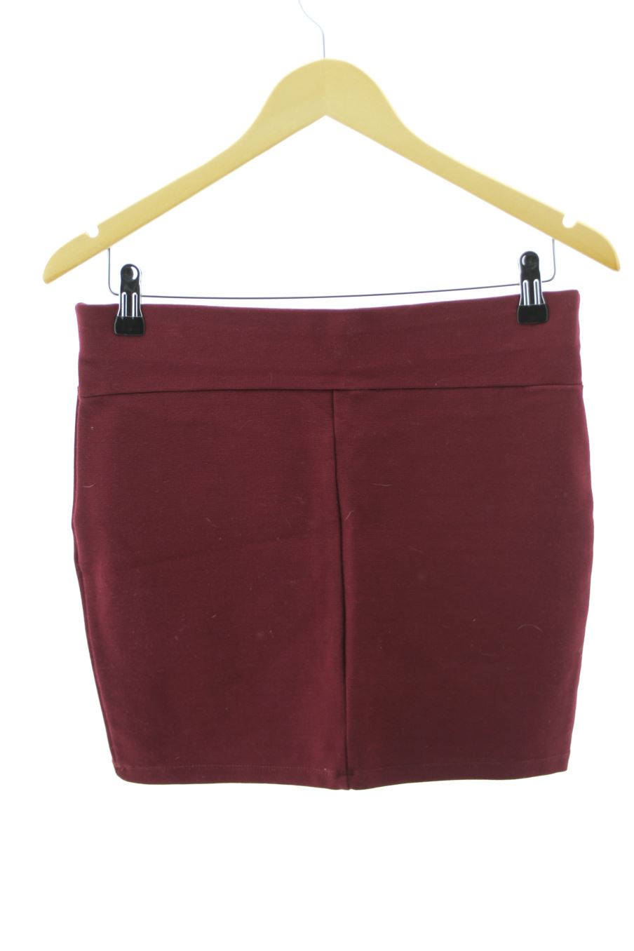 Falda de Stradivarius de la talla M, de color burdeos