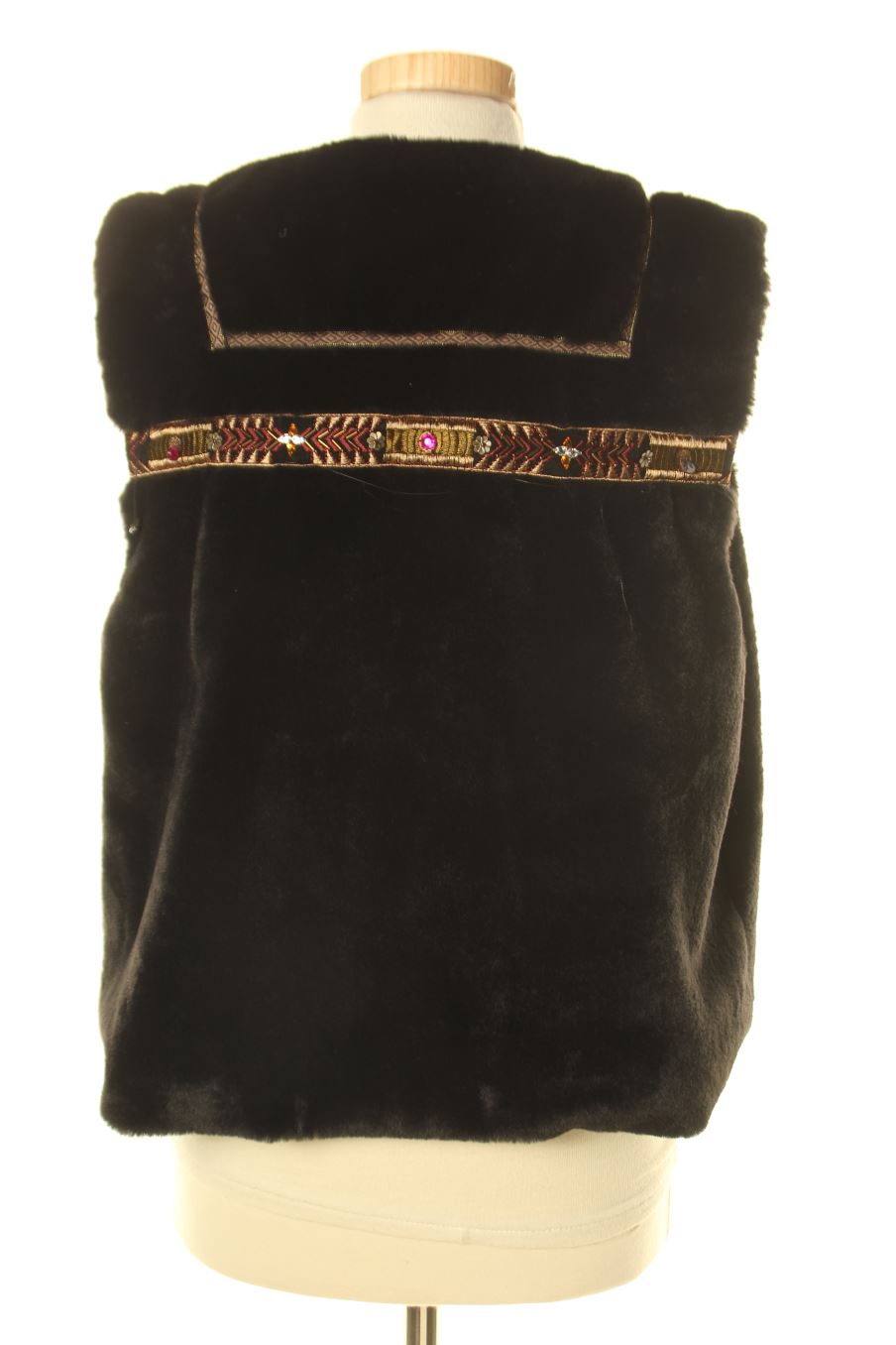 Chaleco de tela de Nüd de la talla M, de color negro