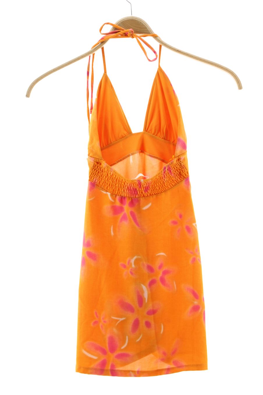 Robe casual Pull & Bear de la taille XS, de couleur orange