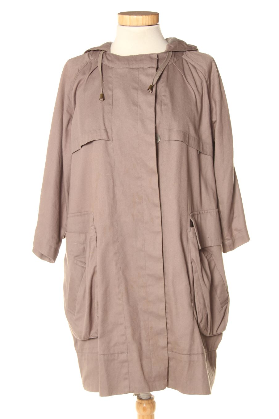 Abrigos de Bershka de la talla L, de color gris