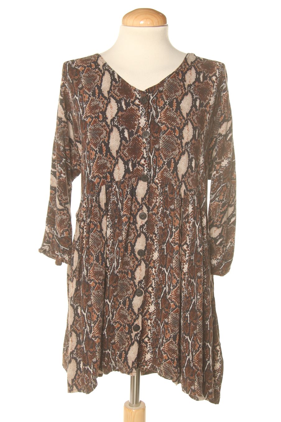 Blusa de manga larga de Pull & Bear de la talla M, de color animal print