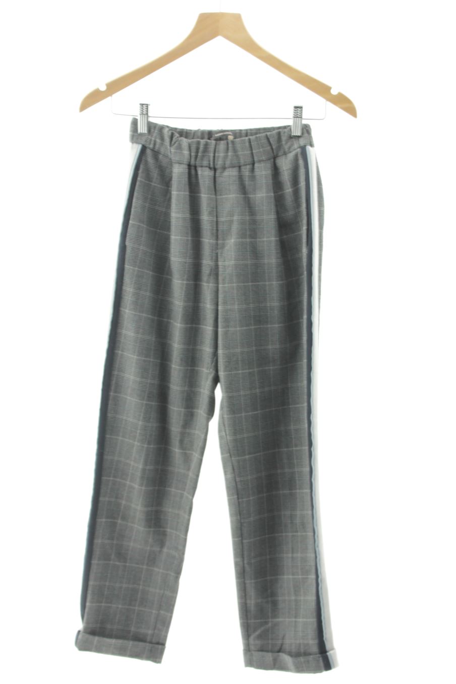 Pantalon Casual Trafaluc de la taille S, de couleur carreaux