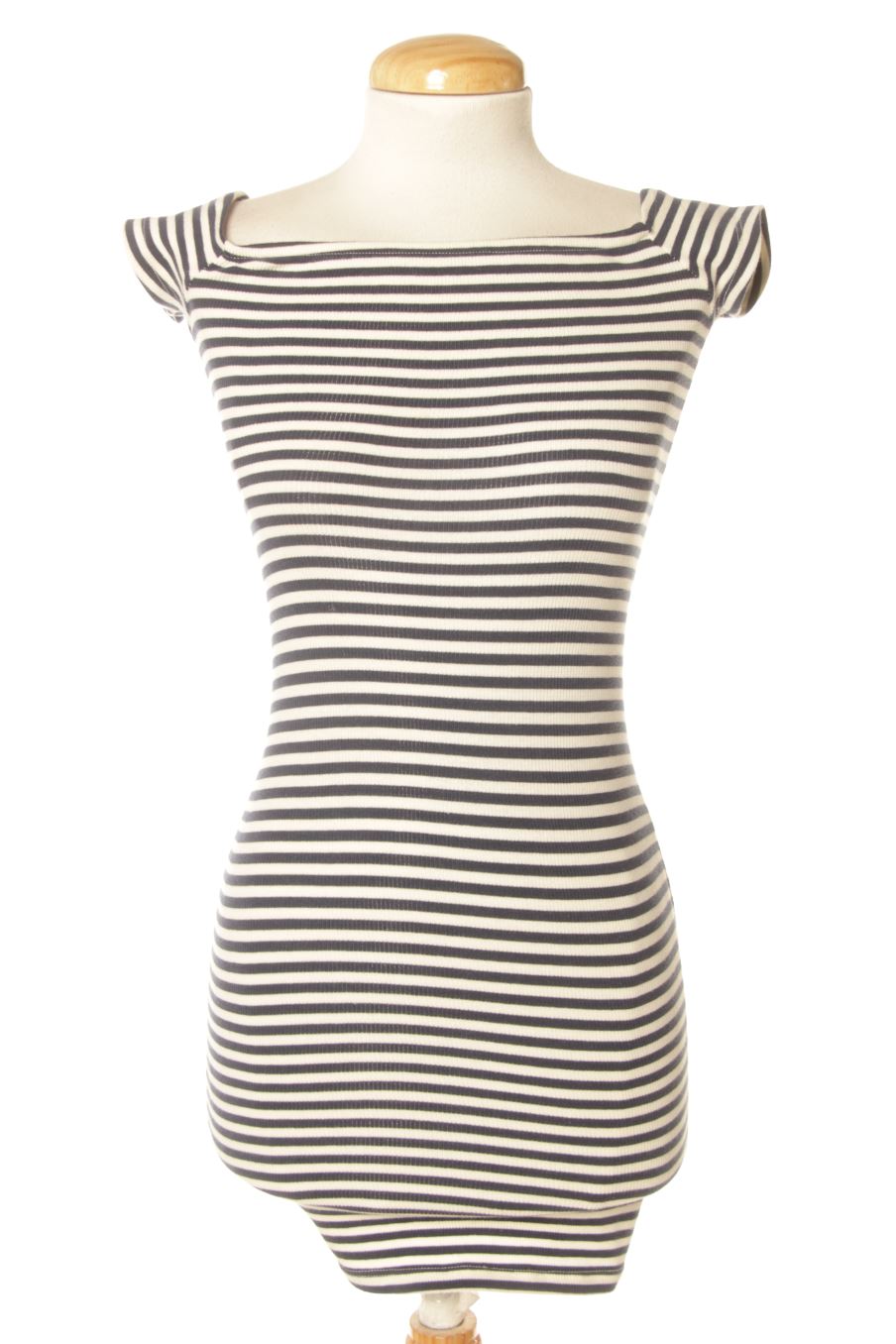 Einfaches Kleid von Bershka Größe XS, Farbe Gestreift, für