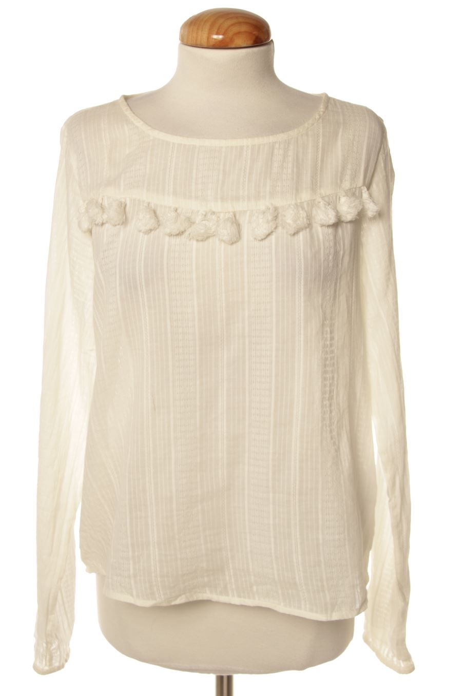 Blouse à manches longues Only de la taille 36, de couleur blanc