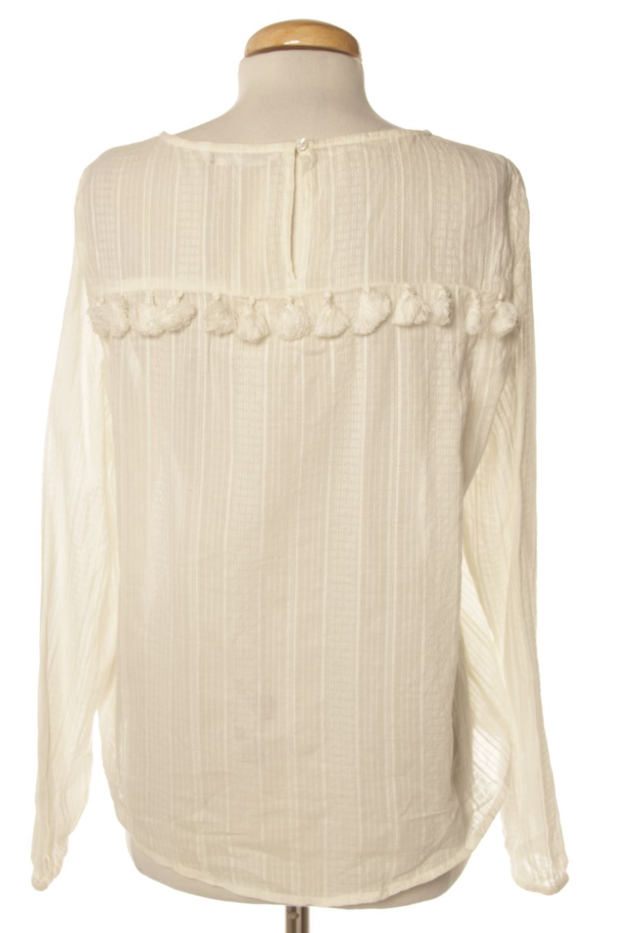 Blouse à manches longues Only de la taille 36, de couleur blanc
