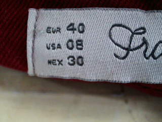 Jeans Trafaluc de la taille 40, de couleur bordeaux de denim