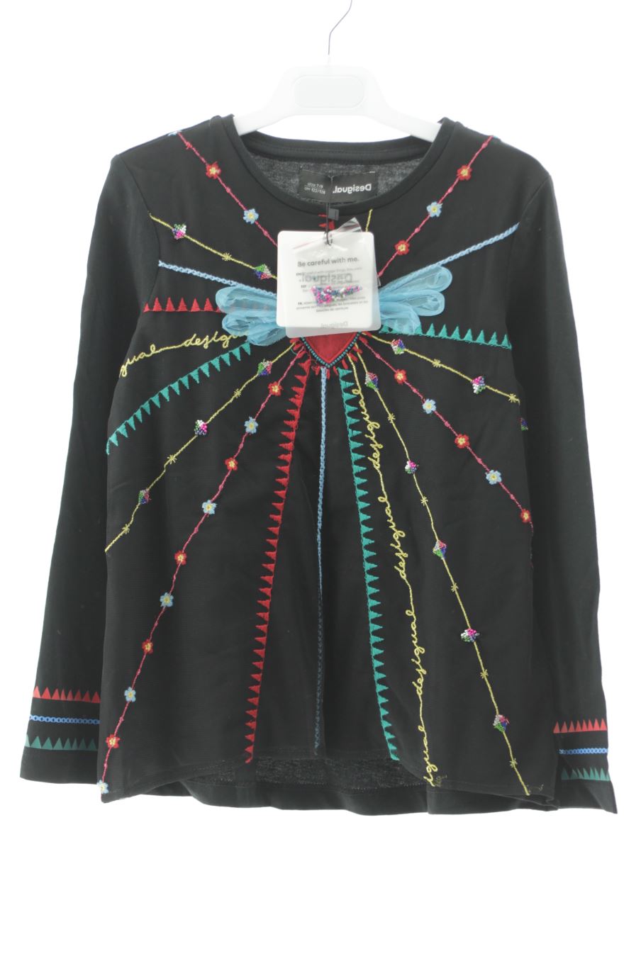 T-shirt manches longues Desigual de la taille 7 ans avec une étiquette