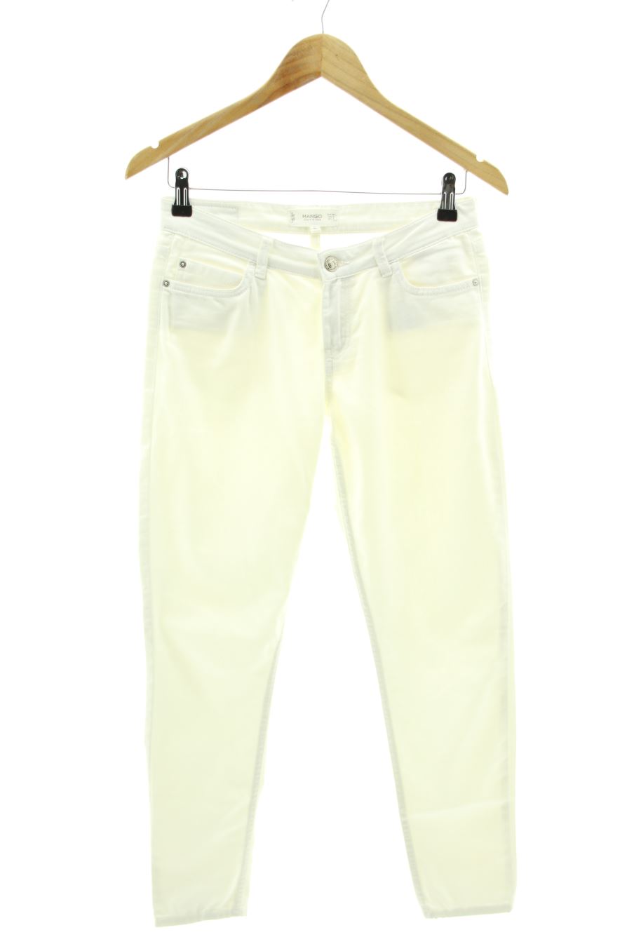 Jeans Mango de la taille 36, de couleur blanc de denim