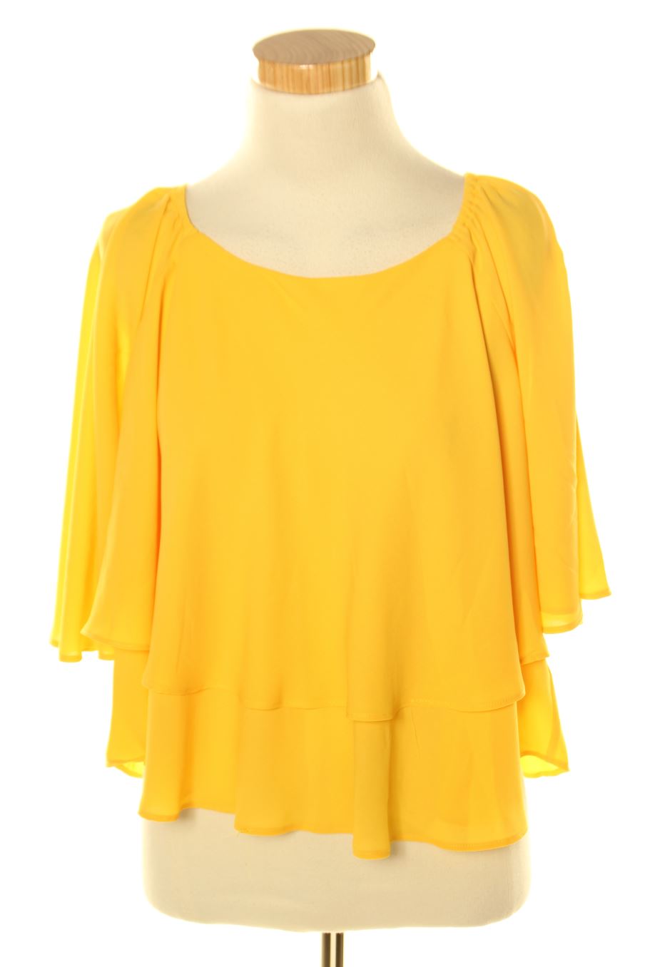 Blouse à manches courtes Camaieu de la taille 38, de couleur jaune