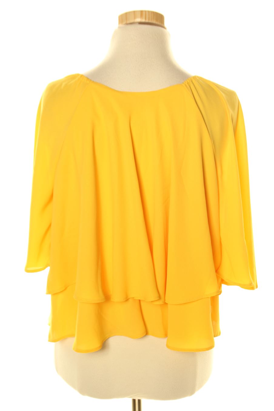 Blouse à manches courtes Camaieu de la taille 38, de couleur jaune