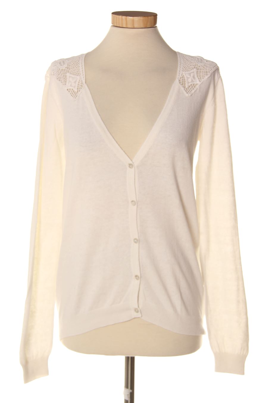 Gilet Naf Naf de la taille M, de couleur blanc