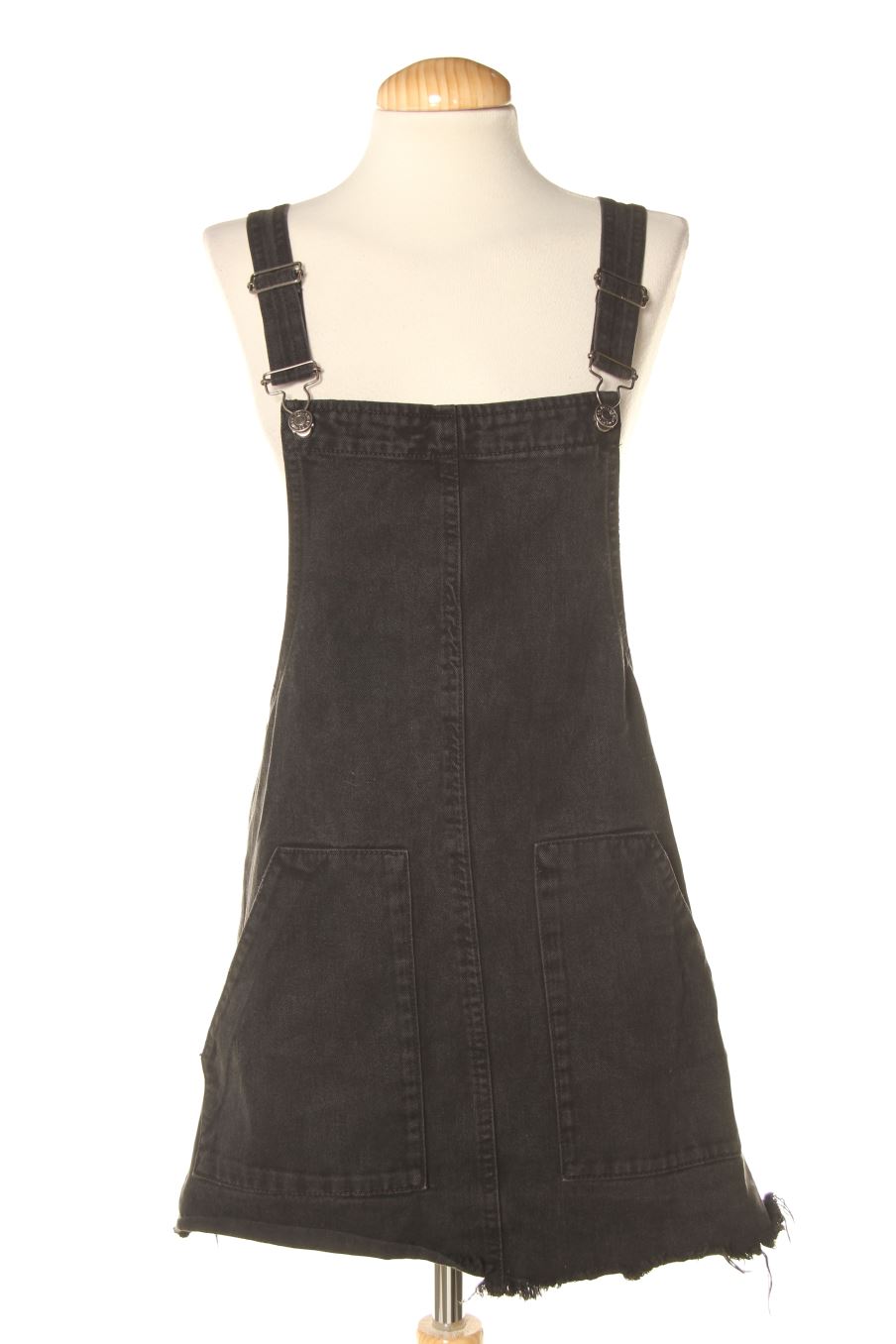 Robe casual Pull & Bear de la taille M, de couleur noir de denim