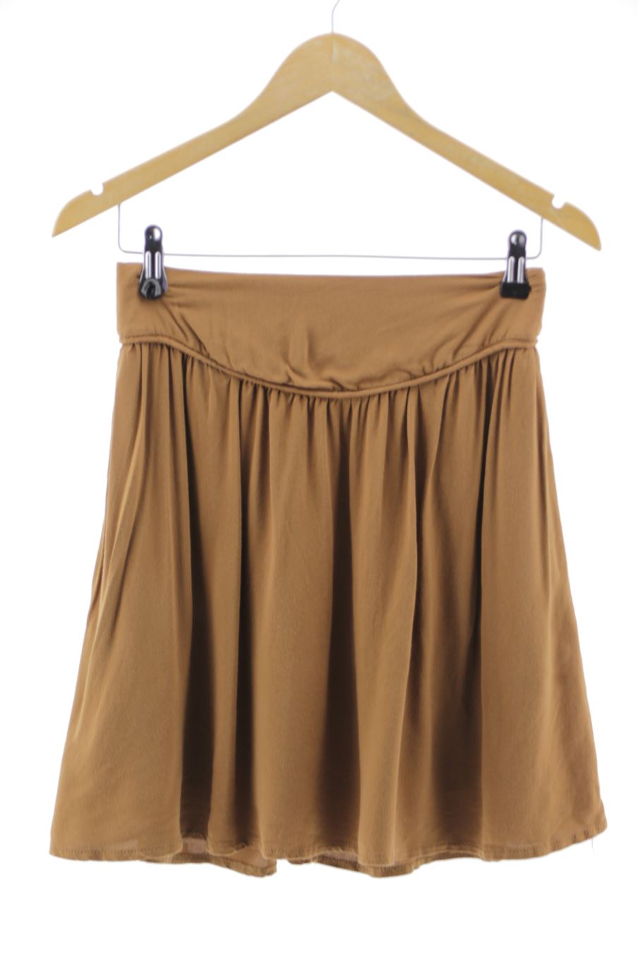 Falda de Promod de la talla 36, de color marrón