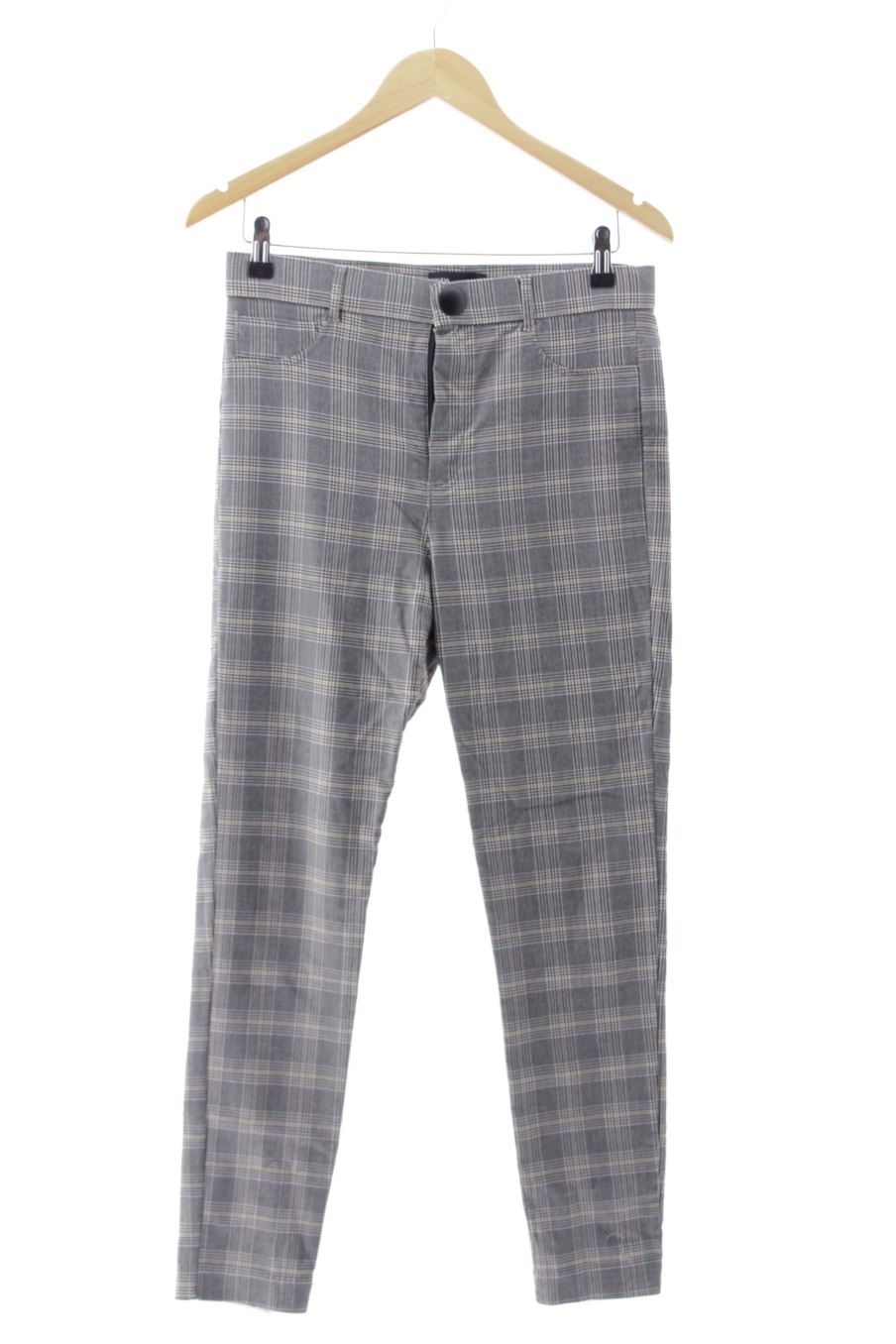 Pantalón de Zara de la talla L, de color cuadros
