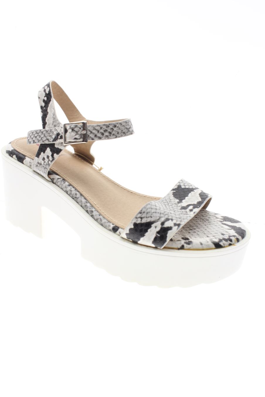 Plataformas de JEFFREY STONE de la talla 40, de color animal print de