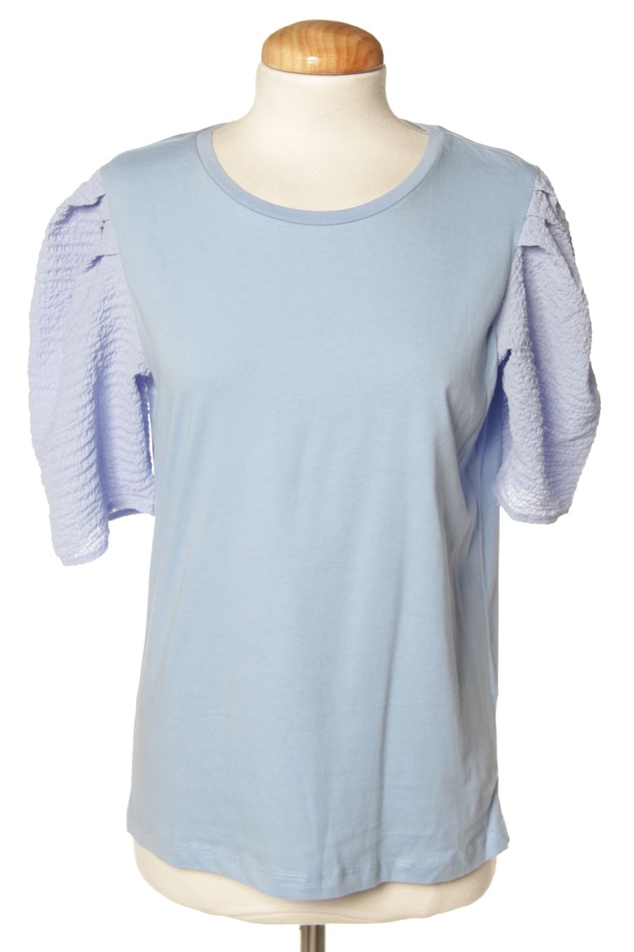 T-shirt Stradivarius de la taille S, de couleur bleu