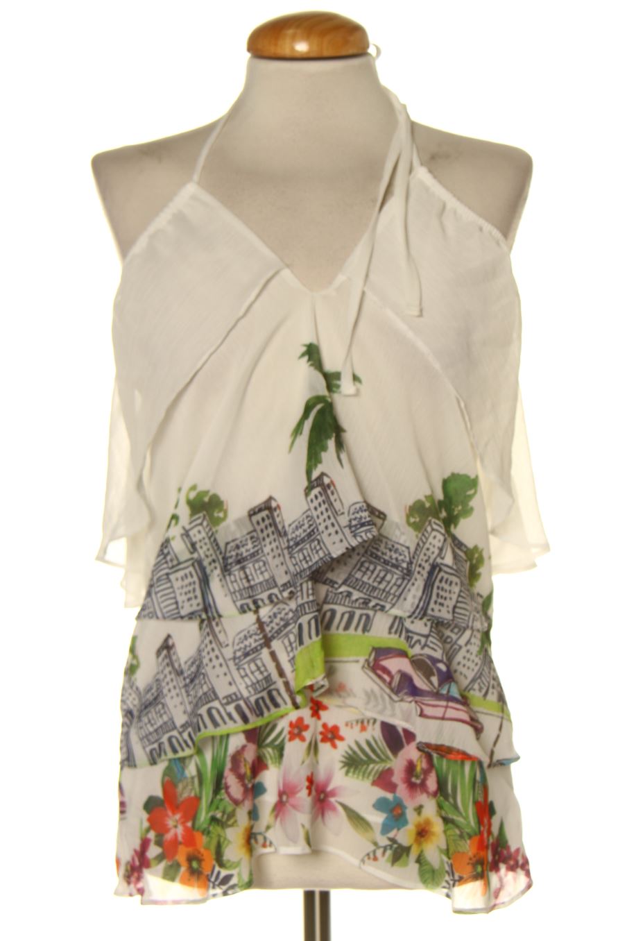 Blouse à manches courtes Desigual de la taille S, de couleur imprimés