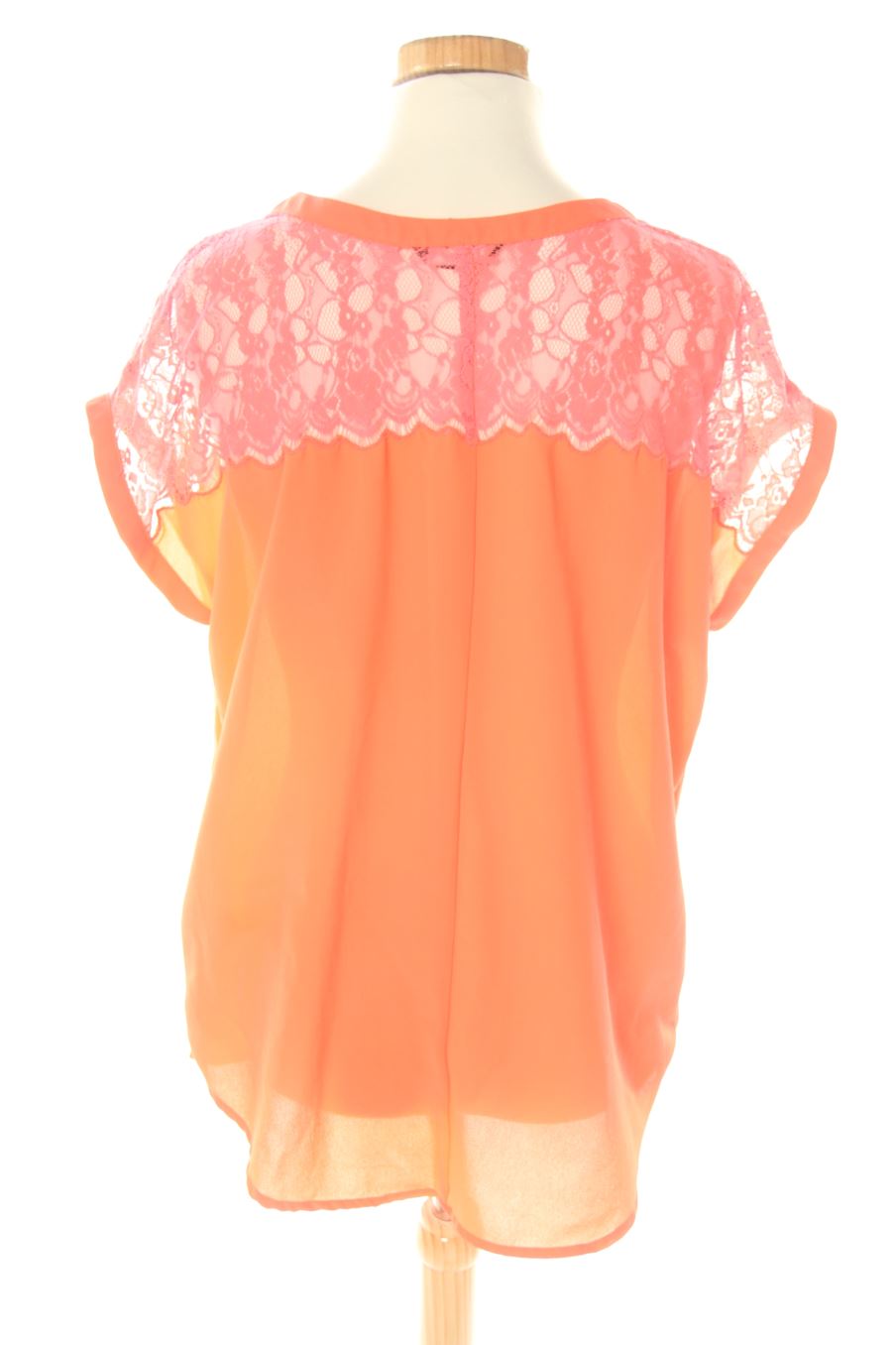 Blouse à manches courtes H&M de la taille 34, de couleur rose