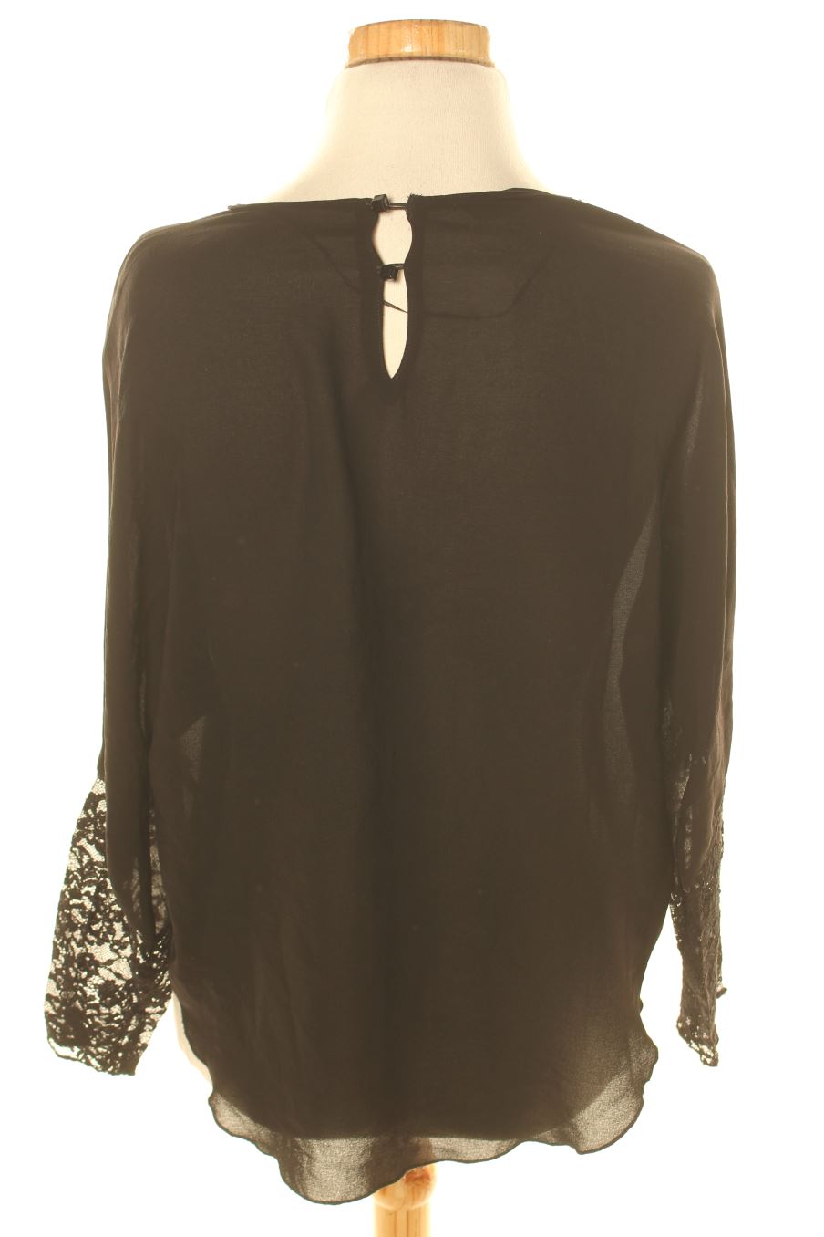 Blusa de manga larga de Zara de la talla XS, de color negro