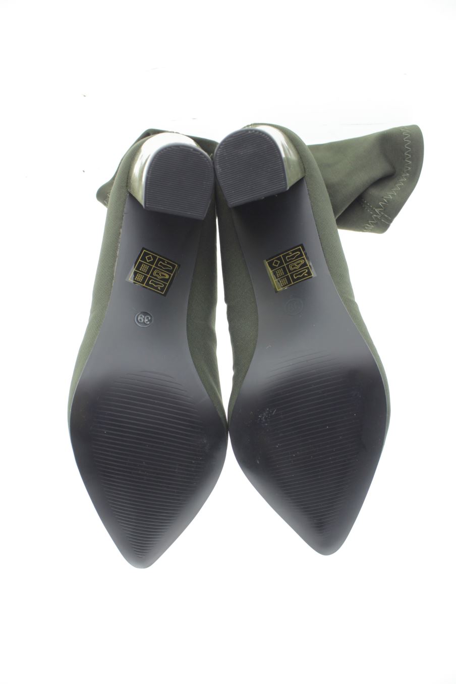 Botines de Piel de Luna de la talla 39, de color verde de