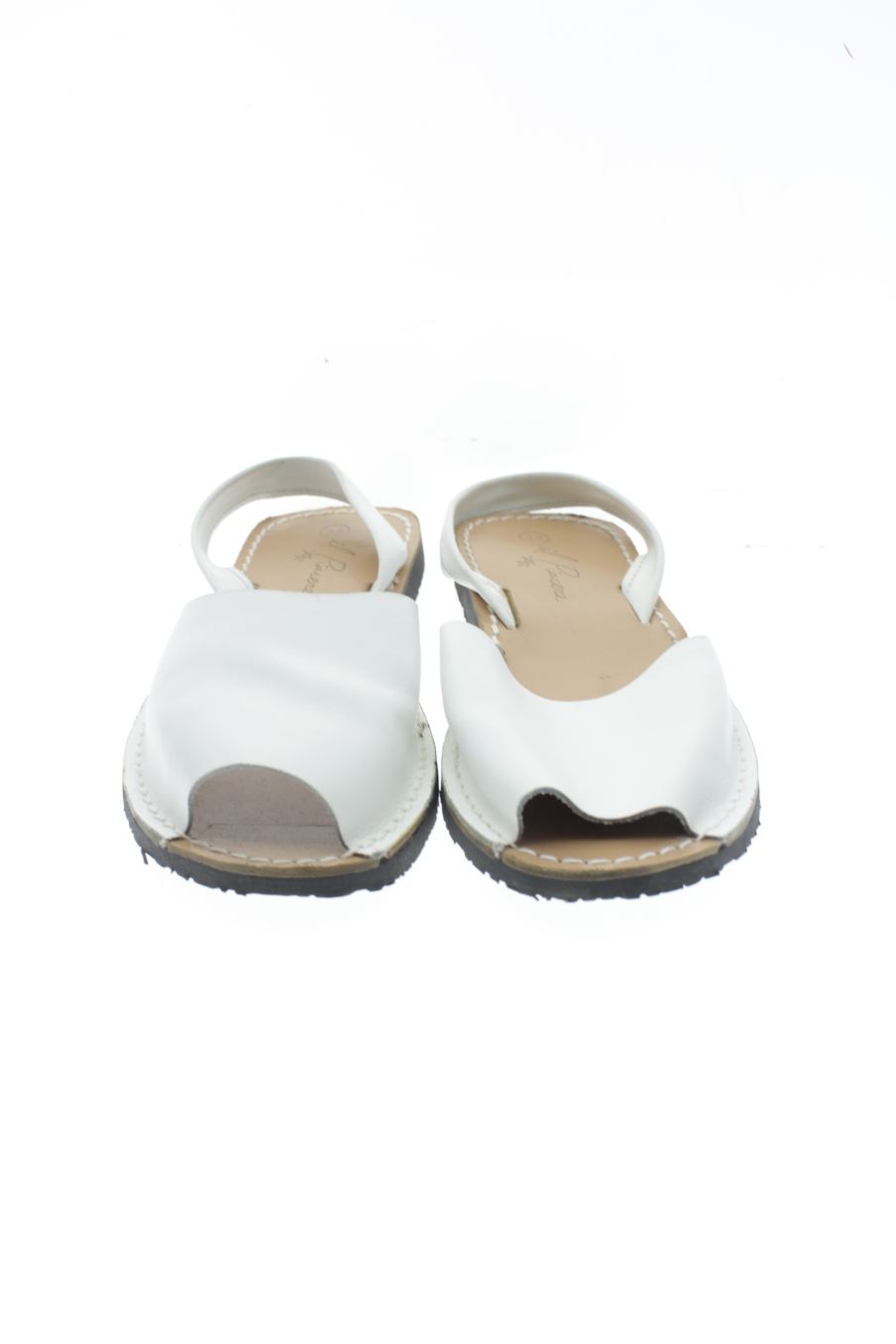 Sandalias planas de il piacere de la talla 38, de color blanco de