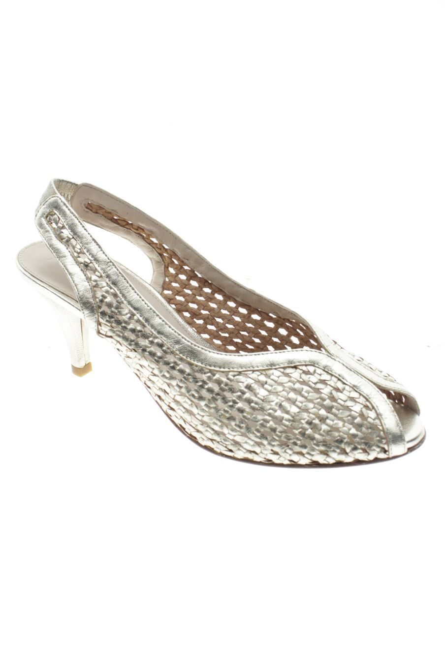 Sandalias tacon de Balzac paris de la talla 38, de color dorado de