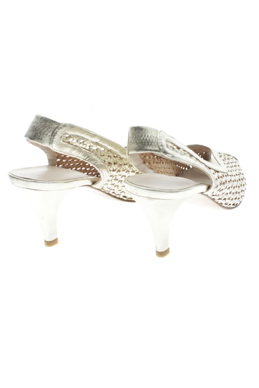 Sandalias tacon de Balzac paris de la talla 38, de color dorado de