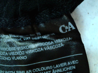 Blouse à manches courtes C&A de la taille 40, de couleur noir