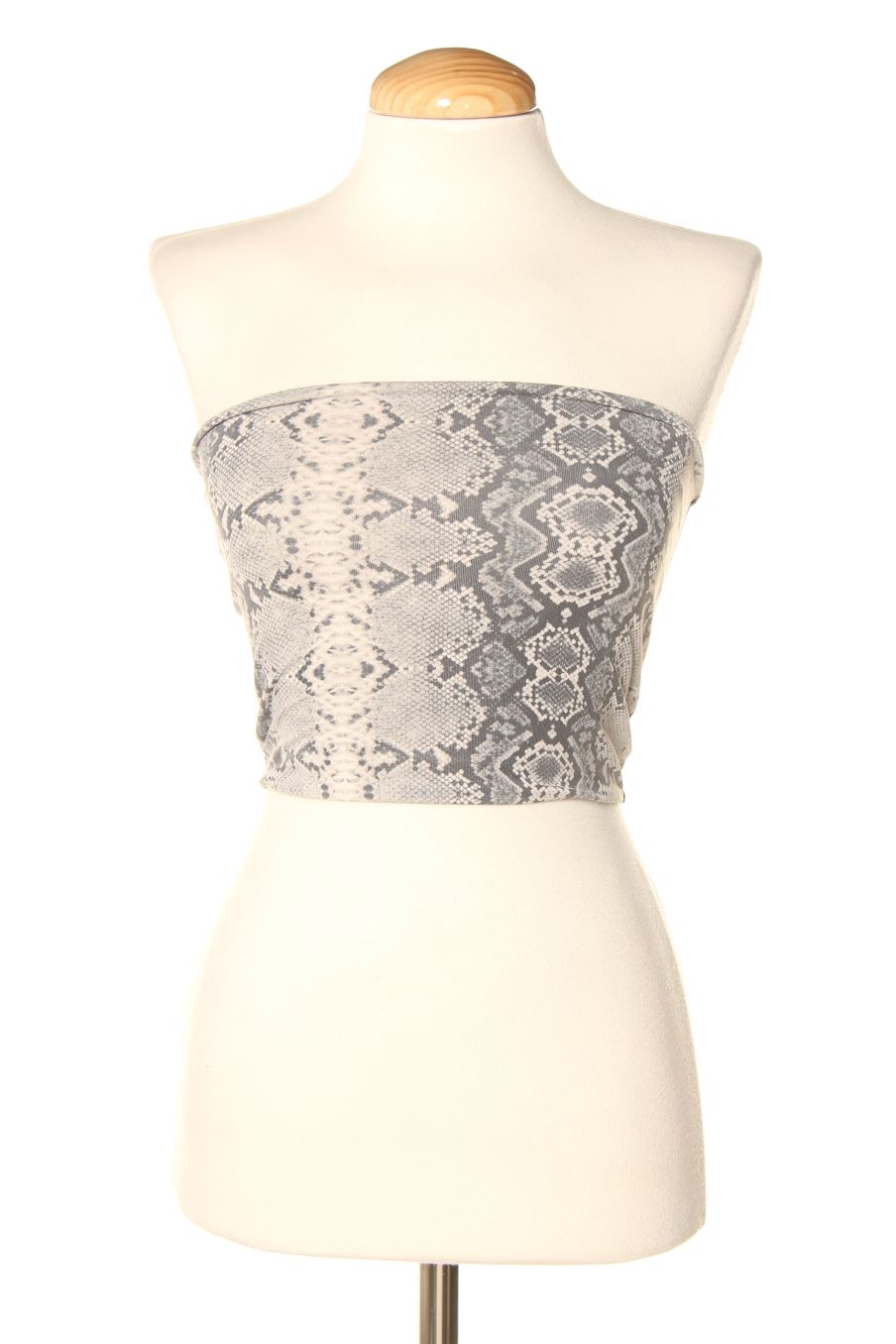 Maglietta senza maniche de Bershka de la talla S, de color grigio