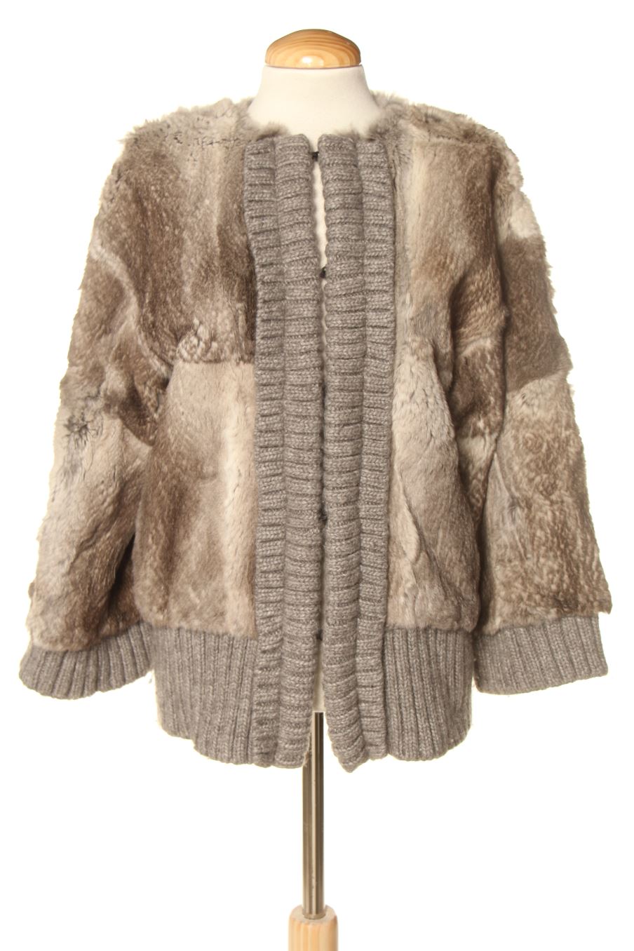 Jacke von Dolce & Gabbana Größe M, Farbe Grau, aus Pelzartikel für