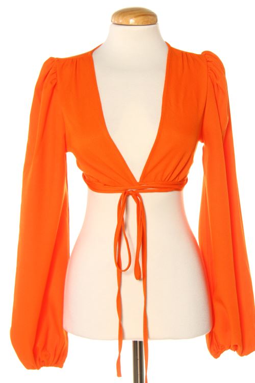 Blusa a maniche lunghe